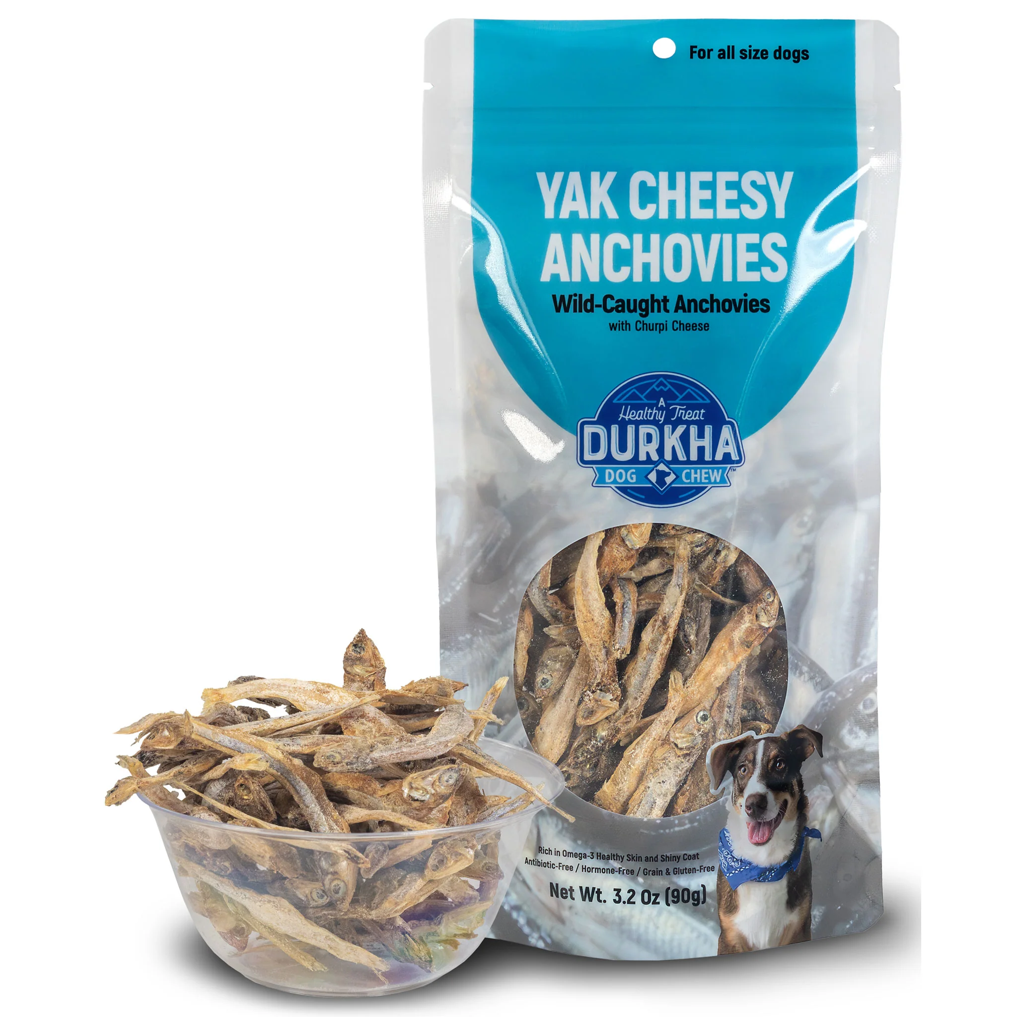 Durkha Pet Products Yak Cheesy Anchovies Dog 3.2 oz - Image 3
