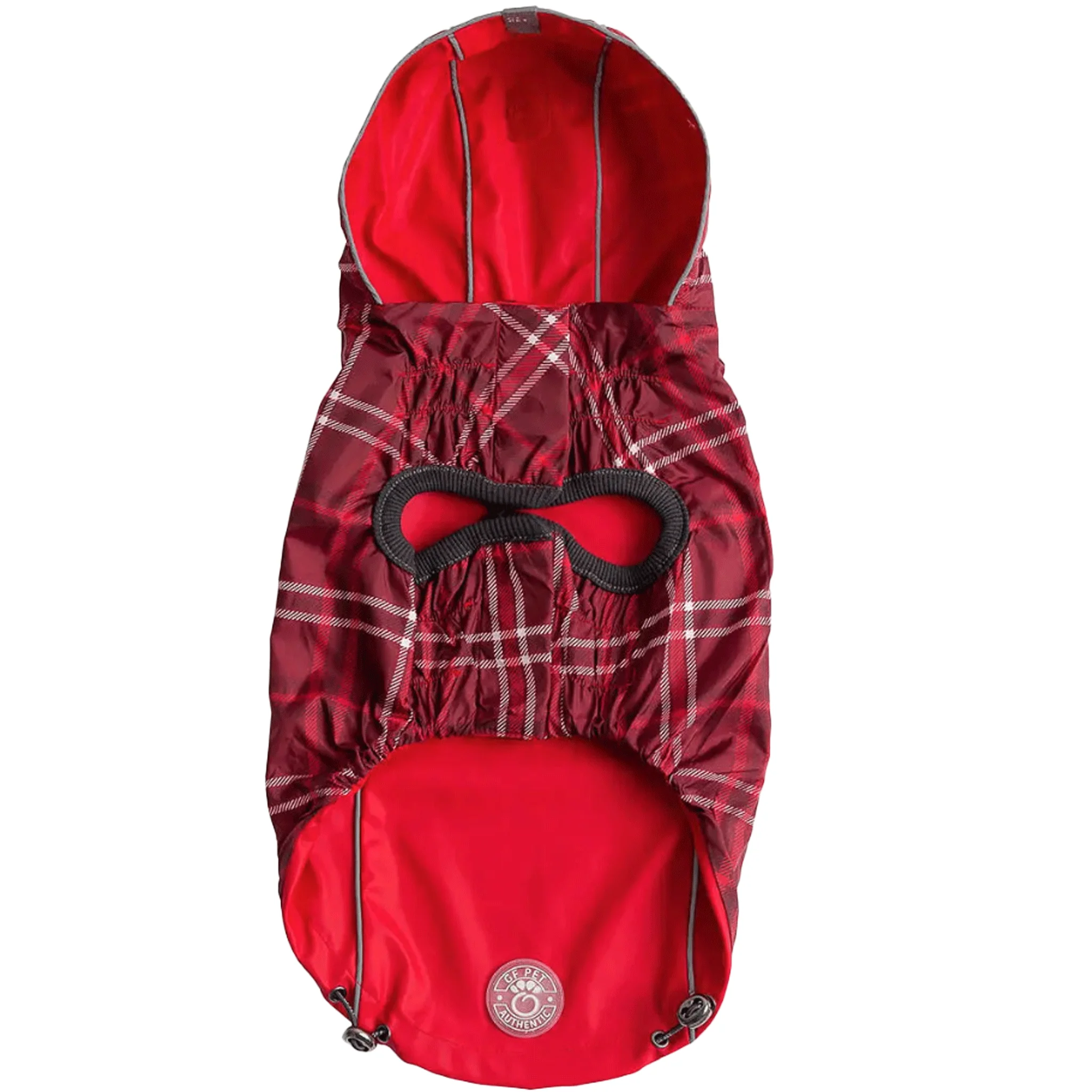 GF Pet Reversible Red Dog Rain Jacket - Image 3
