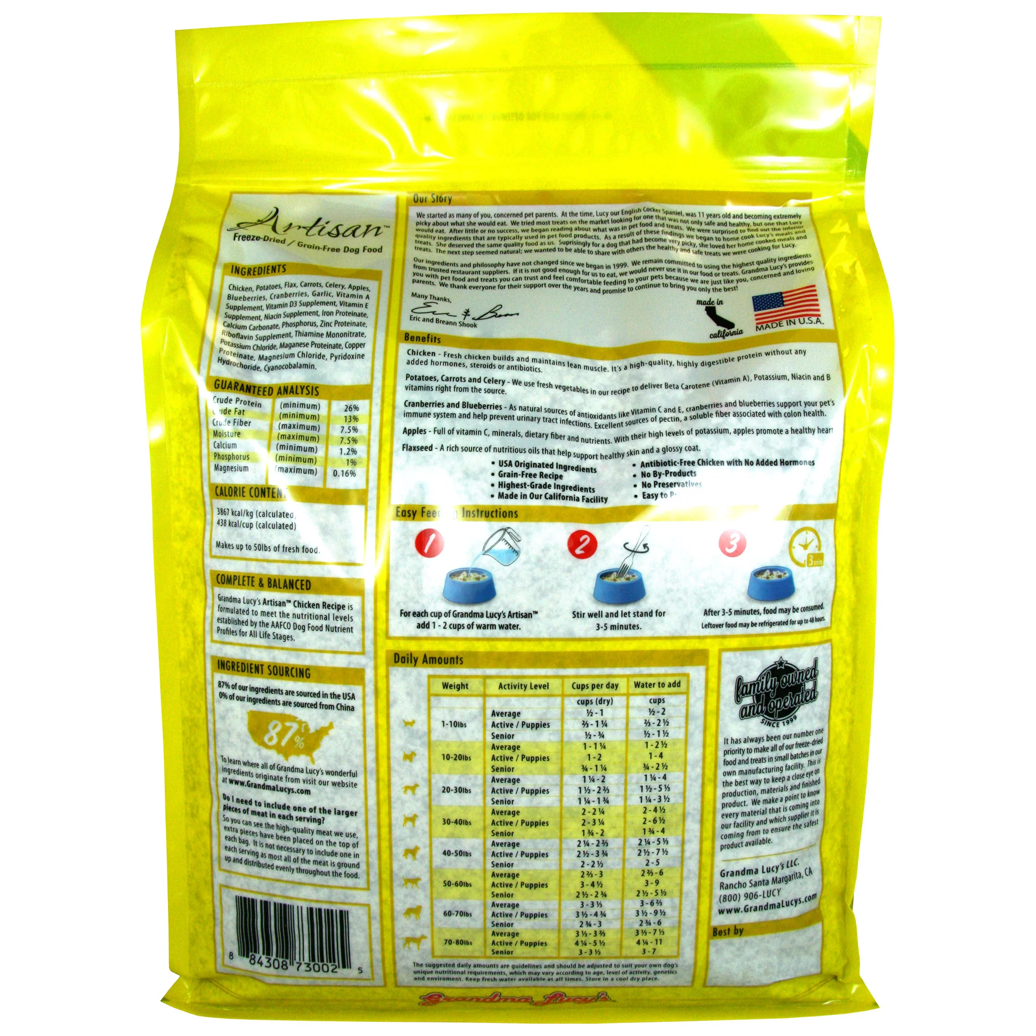 Grandma Lucy's Artisan Freeze Dried Chicken Dog Food - Image 4