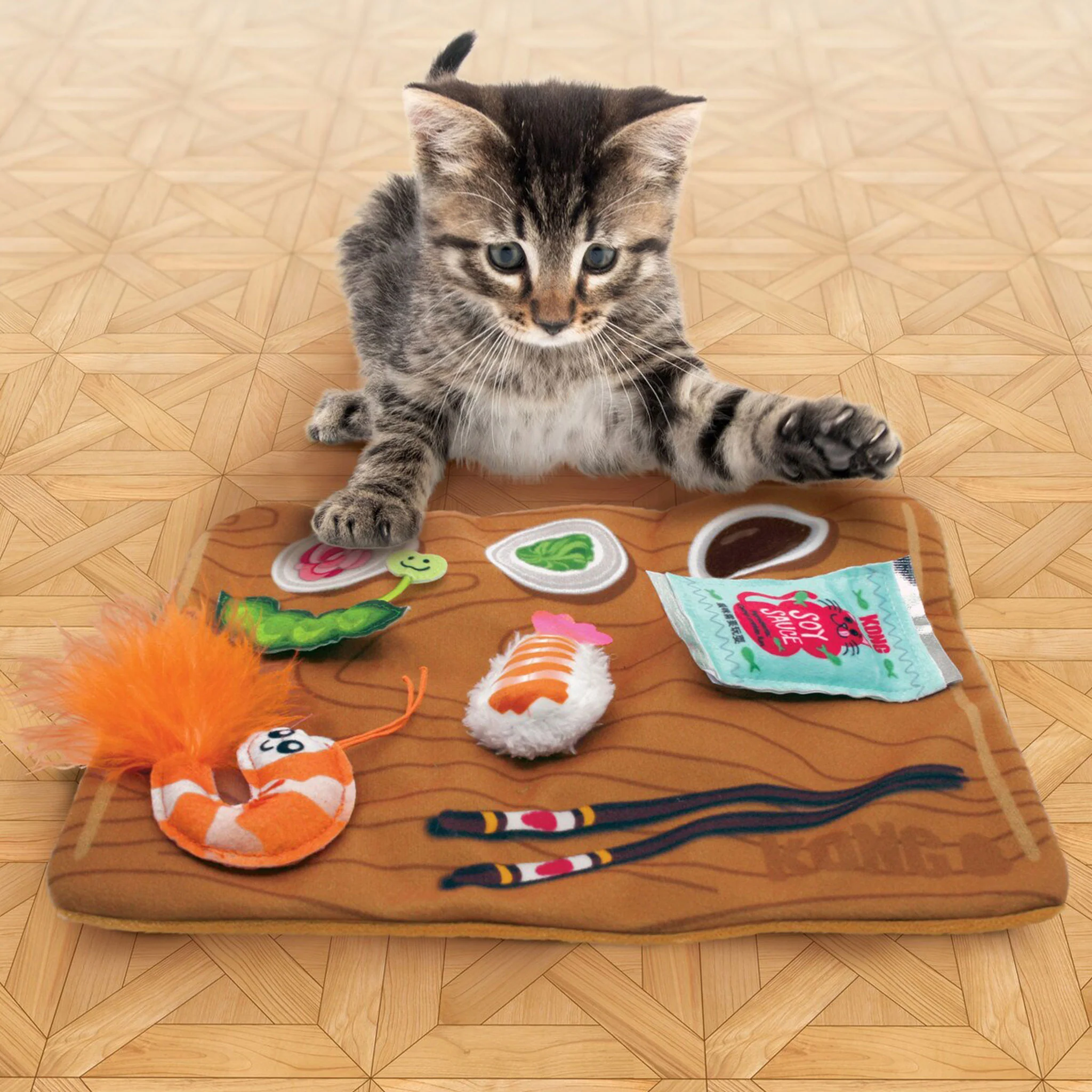 Kong Pull-a-partz Sushi Multi Cat Toys - Image 4