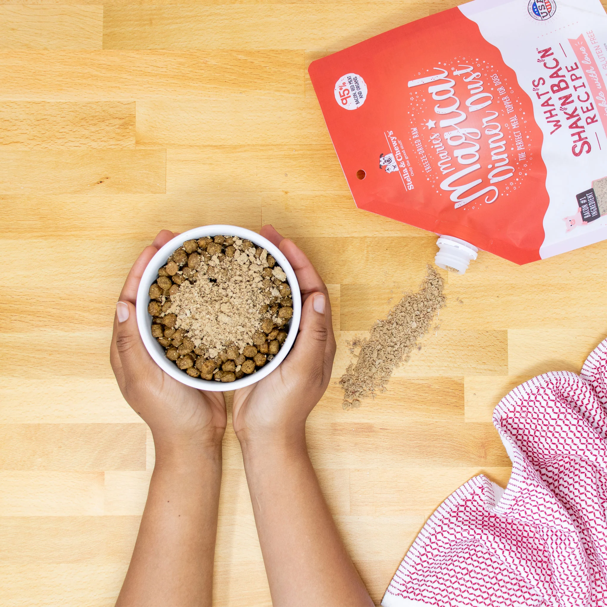 Stella & Chewy's Dinner Dust Bacon Dog Food - Image 3