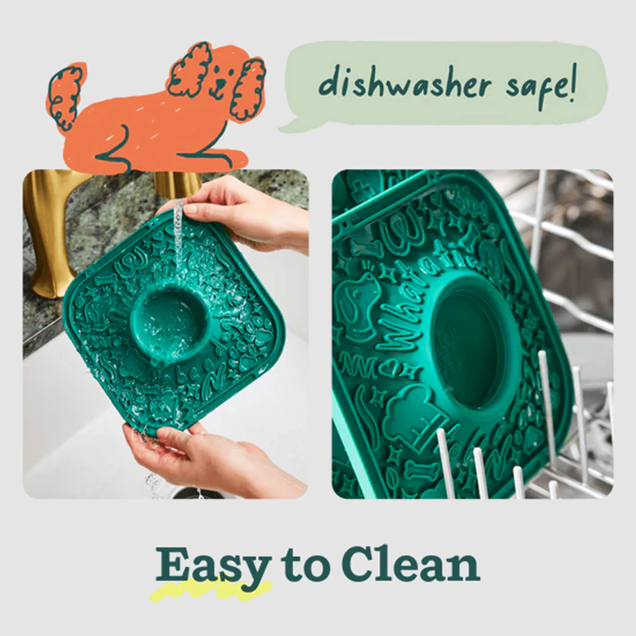 Woof LickMat - Green - Image 5