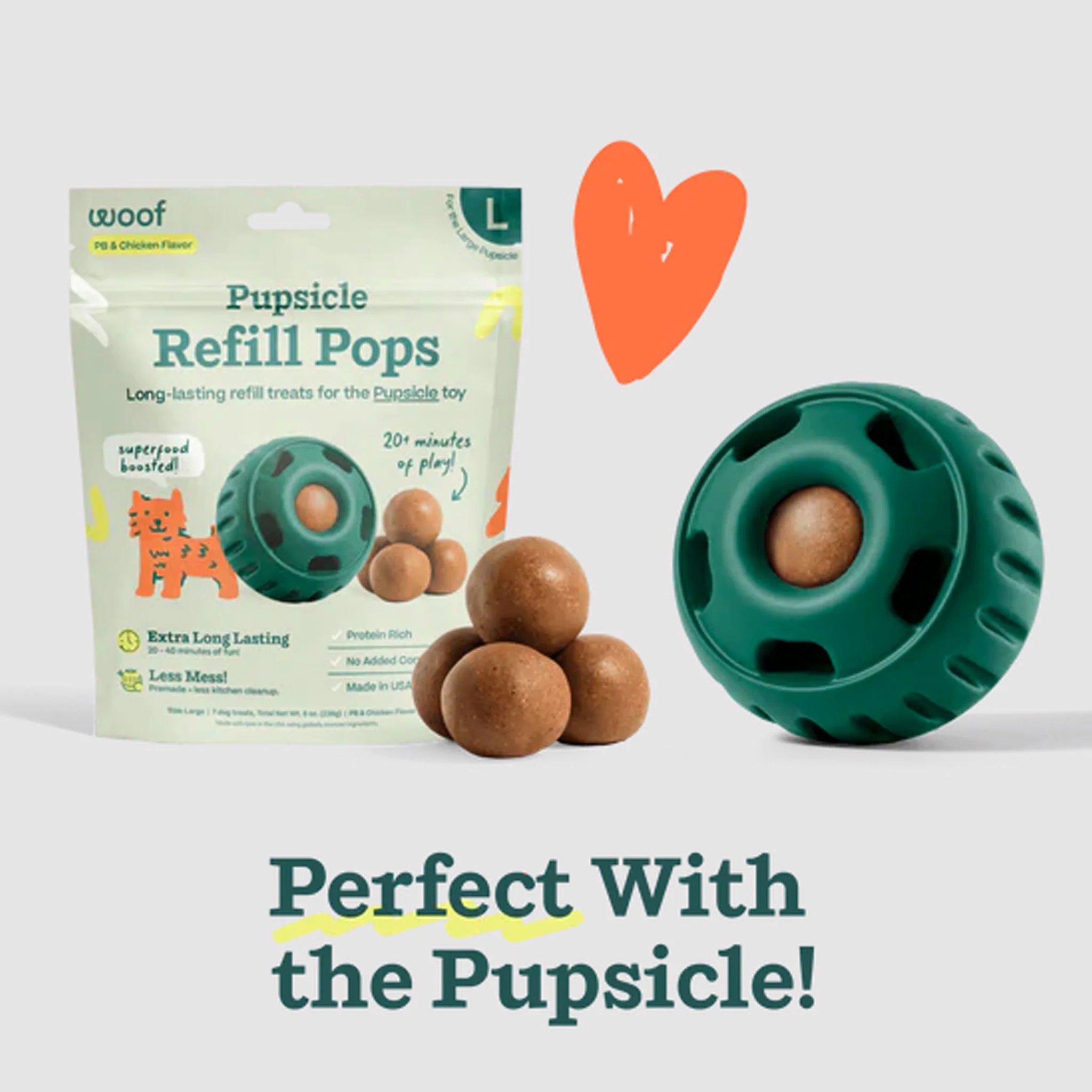 Woof Pupsicle Refill Pops - Chicken & Peanut Butter - Image 8